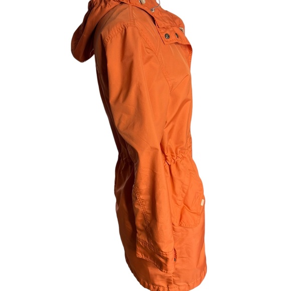Eddie Bauer hooded Utility orange coat jacket Outerwear women’s size S - Picture 4 of 14